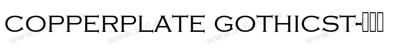 copperplate gothicst字体转换